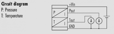 circuit diagram for ATM-T pressure and temperature transmitter