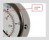 Pressure gauge cardinal point