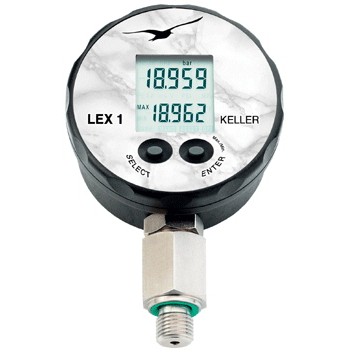 5000 psi USB interface pressure gauge with 1/4 NPT male fitting