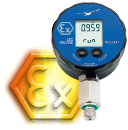 Ex logger for recording pressure up to 300 bar & temperature up to 40degC