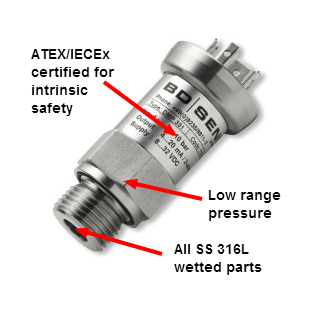 DMP331 welded low pressure atex