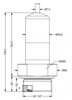 Abstraction pump protection using a screw-on hydrostatic level transmitter in a tidal river
