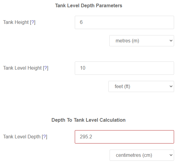 Tank Chart Calculator
