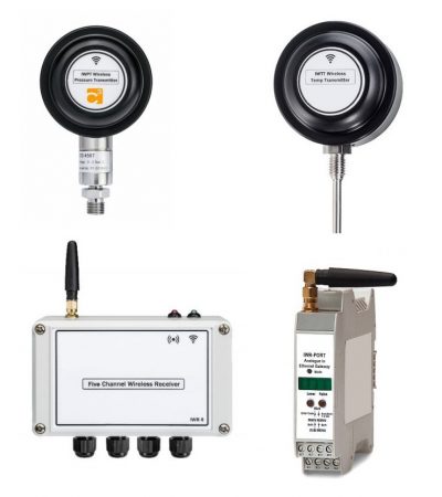 Water chiller wireless pressure and temperature monitoring