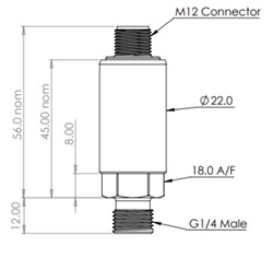 Sea water temperature probe and display for depth to 100 metres TPTLRa Wide Barometric Range Pressure Sensor