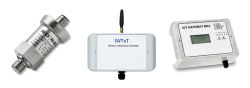 Remote cellular monitoring of low-range gas blanketing pressure